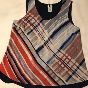 Nic + Zoe sleeveless dress top size L